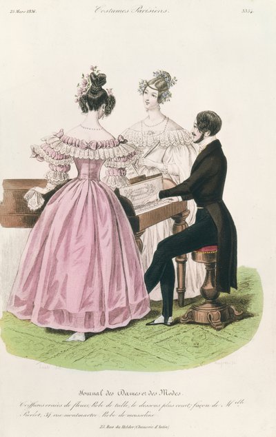 Fashion Plate from Journal des Dames et des Modes by Louis Marie Lante